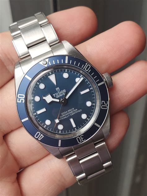 tudor black bay blue dial